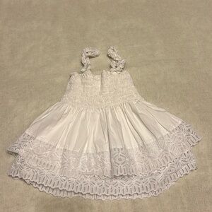 Tory Burch size 0 white spaghetti strap shirt stretch